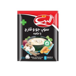 سوپ جو و قارچ و خامه 80 گرم الیت